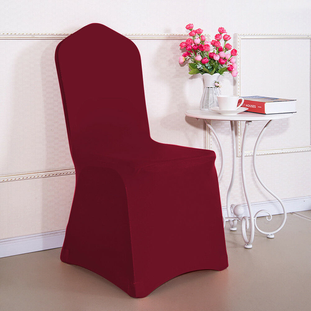 12 Colors Thicken Spandex Stretch Chair Covers Wedding Party Banquet Decoration Universal Chair Covers