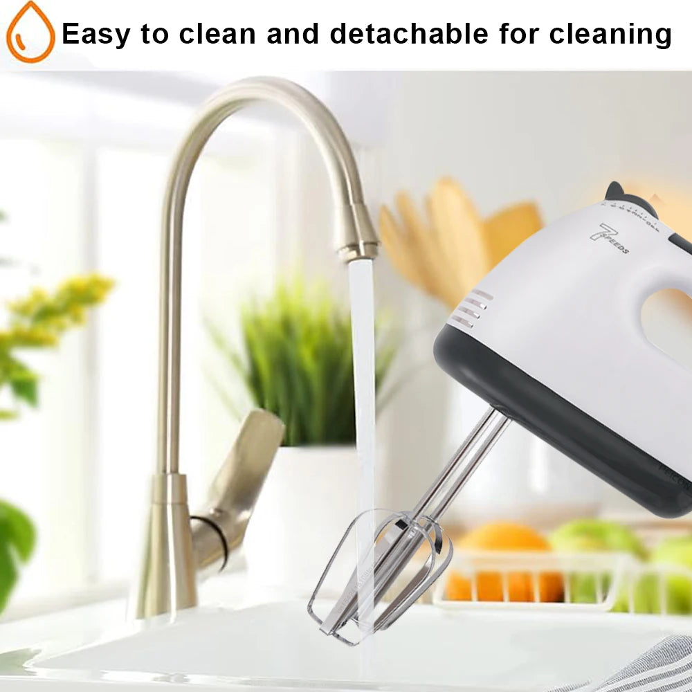 Electric Professional Handheld Blender Mixer Egg Beater Automatic Cream Blender Dough Cake Baking Pastry