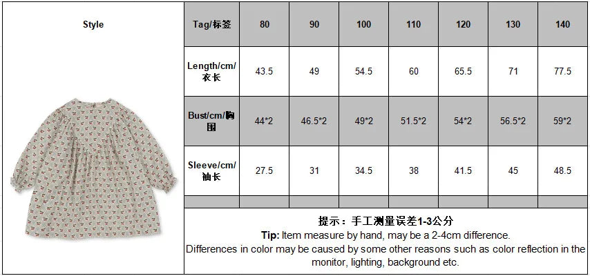 Spring KS Children's Clothing Girls Cherry Dresses Print T Shirt Casual Pants Suits Kids Sling Dress Toddler Girls Jumpsuit Sets