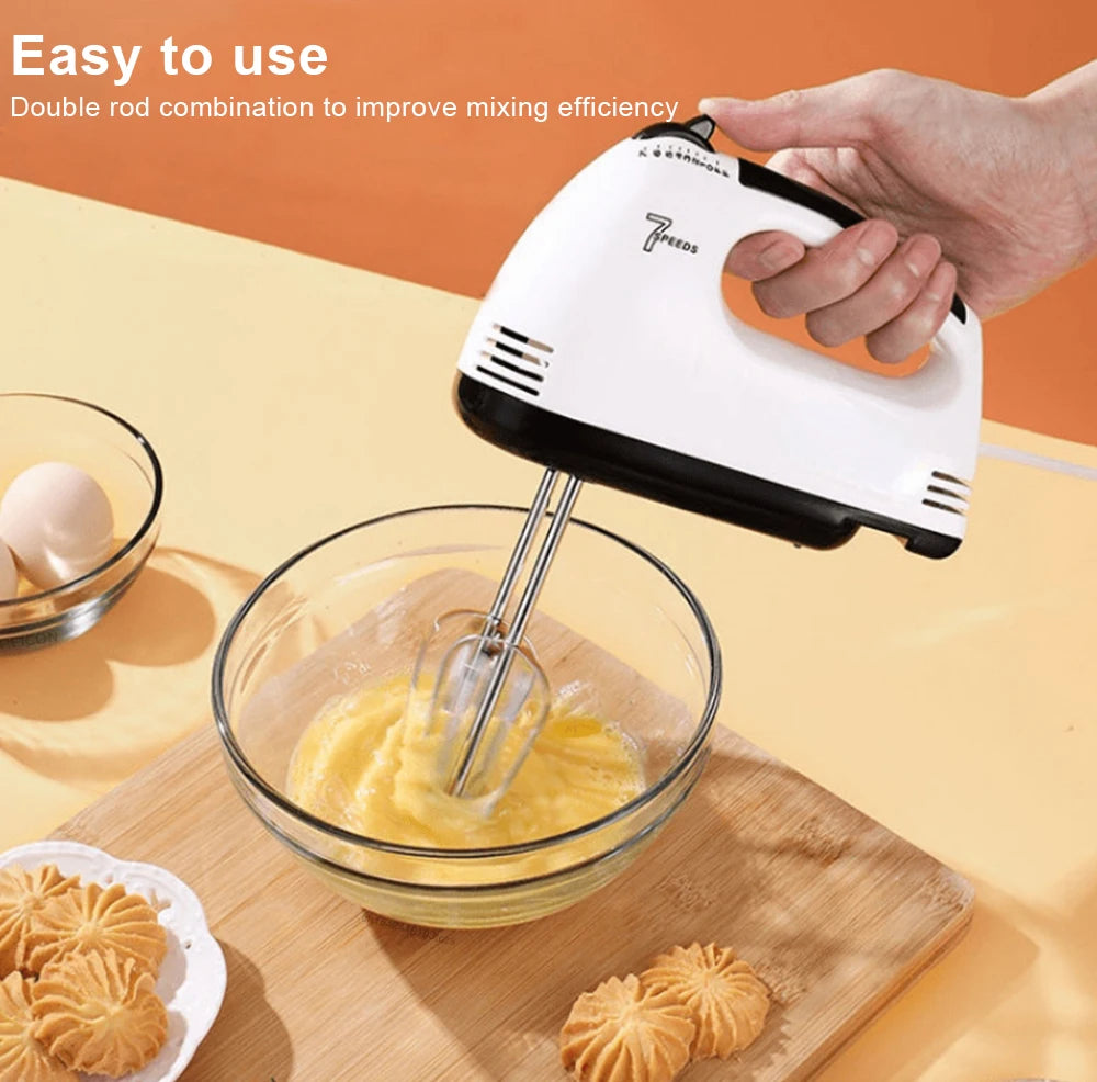 Electric Professional Handheld Blender Mixer Egg Beater Automatic Cream Blender Dough Cake Baking Pastry