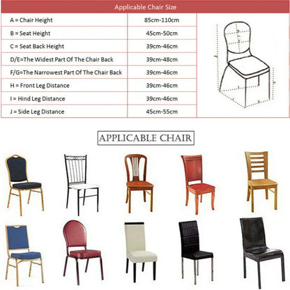 12 Colors Thicken Spandex Stretch Chair Covers Wedding Party Banquet Decoration Universal Chair Covers