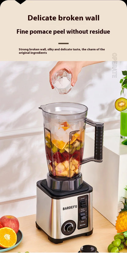 3 in 1 Professional Blender for Shakes Smoothies Stainless Steel High Speed Kitchen Ice Blender Frozen Drinks Maker