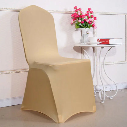 12 Colors Thicken Spandex Stretch Chair Covers Wedding Party Banquet Decoration Universal Chair Covers