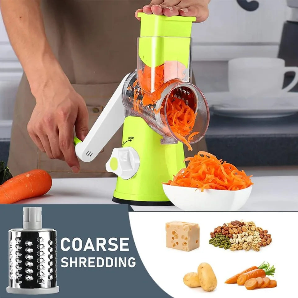 Manual Rotary Grater For Cheese And Vegetable Potato Slicer Mandoline Chopper Stainless Steel Cutter Kitchen Accessorie Tools