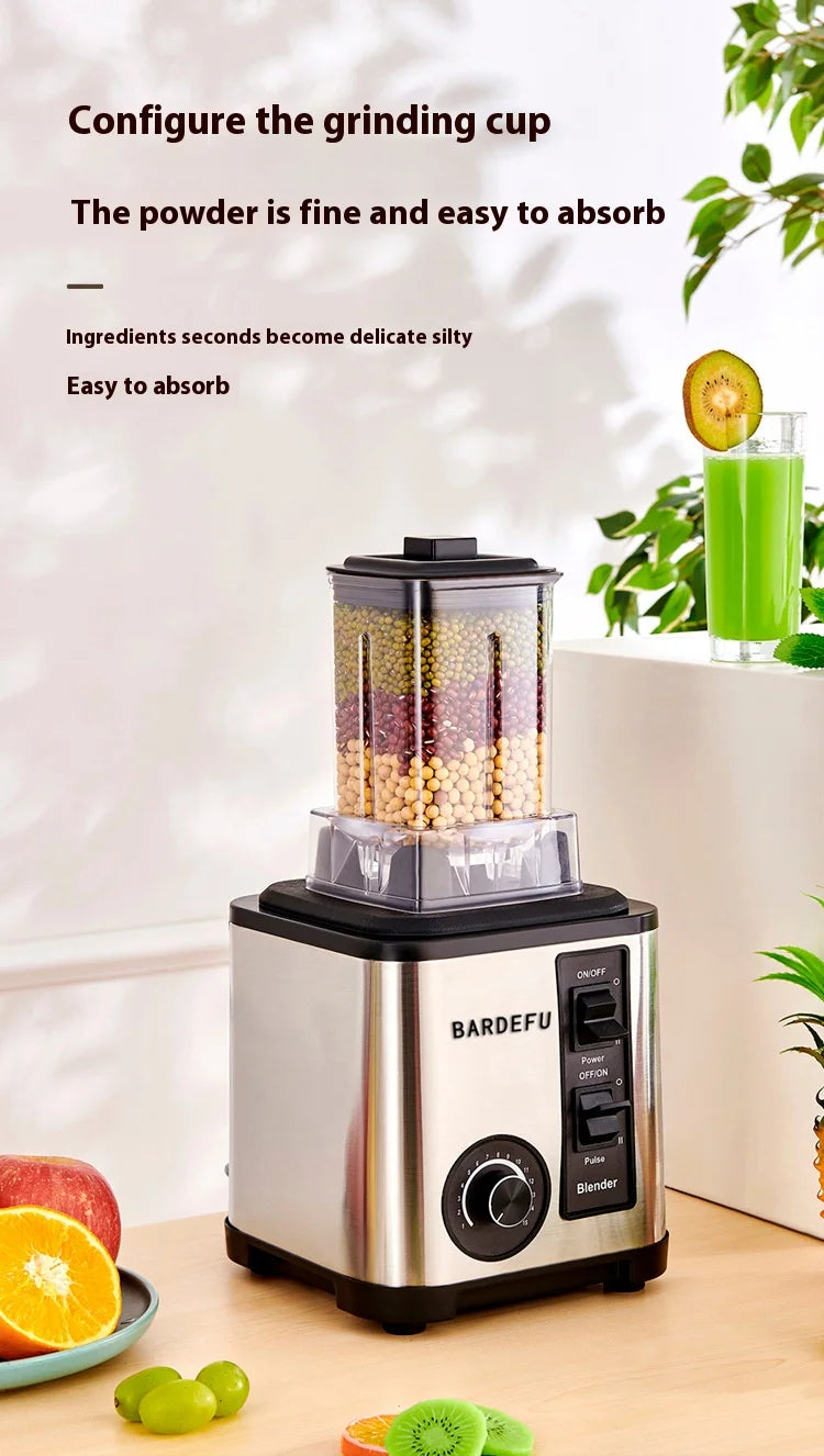 3 in 1 Professional Blender for Shakes Smoothies Stainless Steel High Speed Kitchen Ice Blender Frozen Drinks Maker