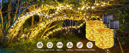 LED Curtain String Lights Christmas Garland Decor Fairy Light 8 Modes USB Remote Control Wedding Holiday Party for Bedroom Home