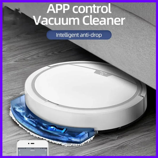 Automatic Smart Vacuum Cleaner  App Control Wet And Dry Floor Sweep 2800PA Suction Super Quiet Mopping Machine Cleaning Robot