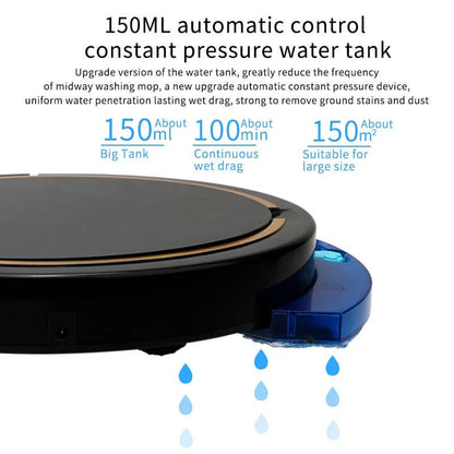 Automatic Smart Vacuum Cleaner  App Control Wet And Dry Floor Sweep 2800PA Suction Super Quiet Mopping Machine Cleaning Robot