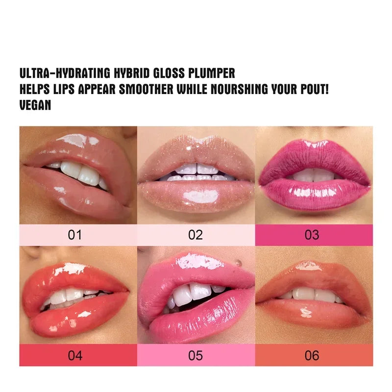 6 Colors Lip Plumping Gloss Reduce Fine Lines Long Lasting Moisturizer Repair Jelly Lipstick Sexy 5ml Lip Balm Makeup Lip Care